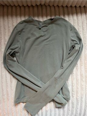 SKIMS Light Green Long Sleeve Top